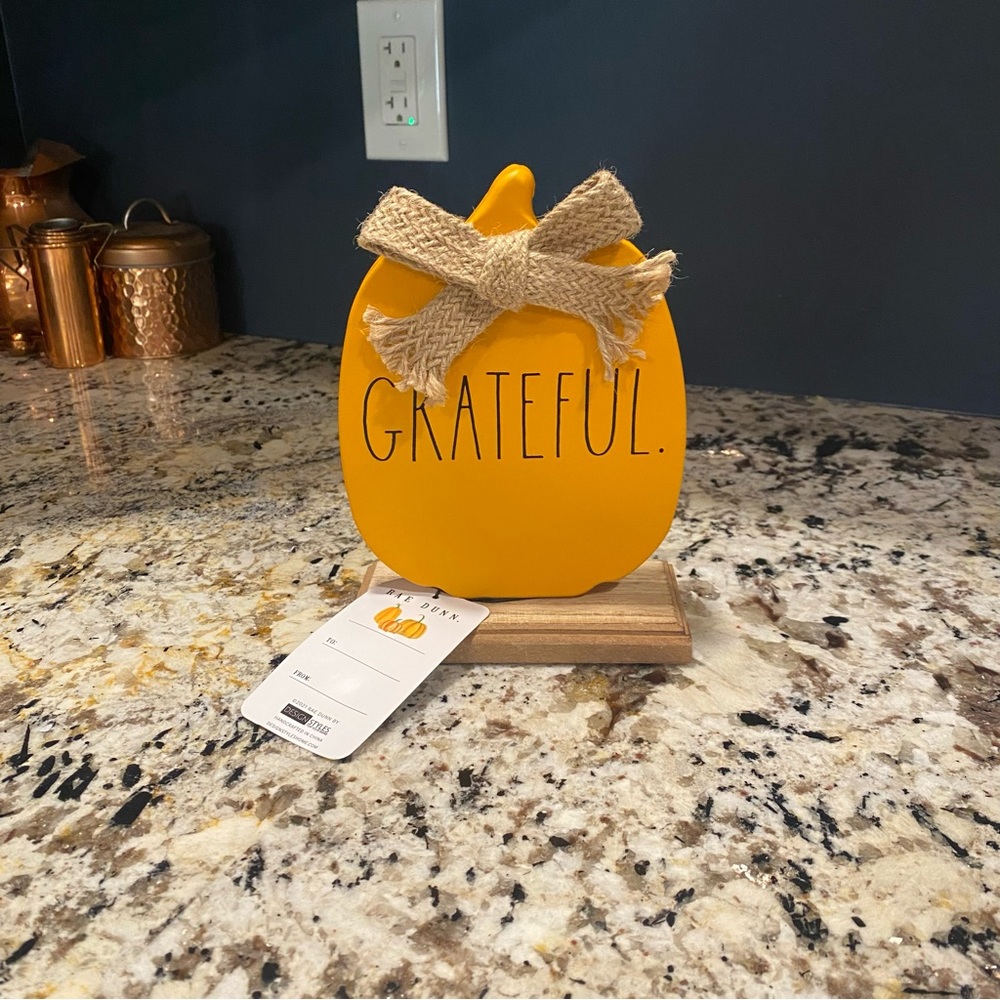 NWT Rae Dunn- Grateful Pumpkin